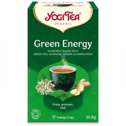 Yogi Tea® Energizáló bio zöld tea - filter, 17 db , 30,6 g
