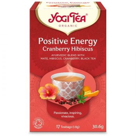 Yogi Tea® Pozitív energia bio tea tőzegáfonyával és hibiszkusszal - filter, 17 db , 30,6 g
