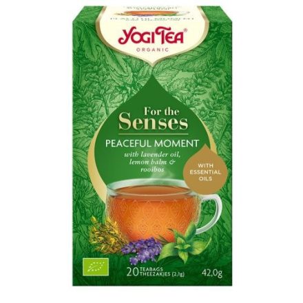 Yogi Tea® Bio tea az érzékeknek - Nyugodt pillanat , - filter, 20 db , 42 g