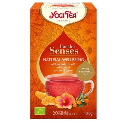 Yogi Tea® Bio tea az érzékeknek - Természetes Jóllét , - filter, 20 db , 40 g