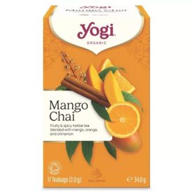   Yogi Tea Mango Chai – Bio Gyümölcsös és Fűszeres Teakeverék (17 filter)