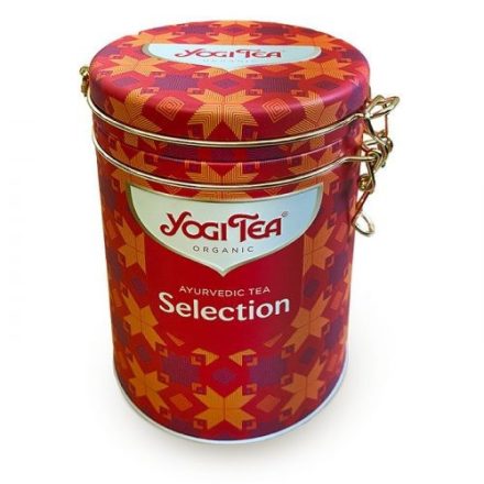 Yogi Tea® Bio Teaválogatás fém díszdobozban Fémdobozban - filter , 5 x 6 db