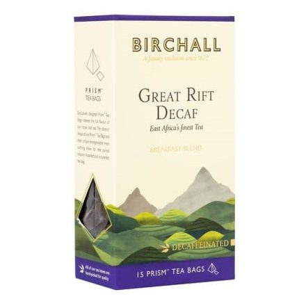 Birchall Great Rift Koffeinmentes Reggeli Teakeverék - teapiramis, 15 db , 46 g