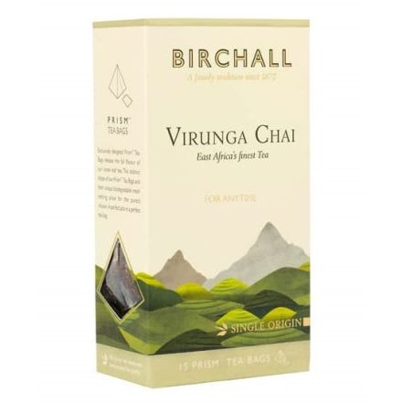 Birchall Virunga Chai Tea Délutáni Teakeverék - teapiramis, 15 db , 52 g