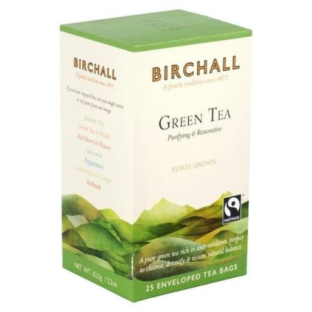 Birchall Zöld Tea - filter, 25 db , 62 g