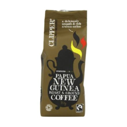 Clipper Tea Pápua Új-Guinea Arabica Őrölt Kávé - por, , 227 g