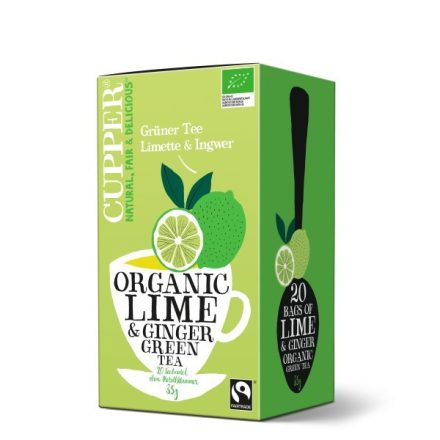 Cupper Lime & Gyömbér Zöld Tea - filter, 20 db , 35 g
