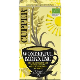 Cupper Wounderful Morning -Csodás reggel bio tea, 20db