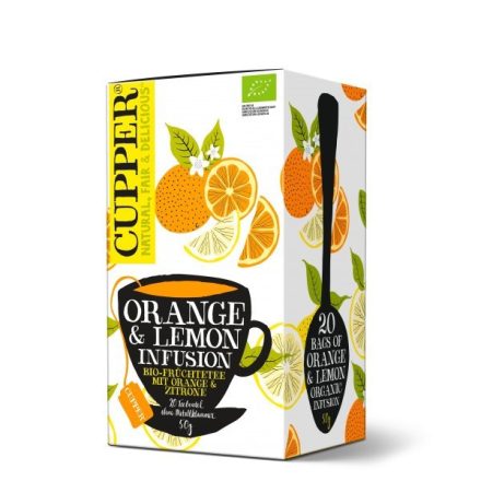Cupper Narancsos Citromos Gyümölcstea - filter, 20 db , 50 g