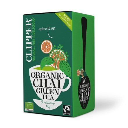 Clipper Tea Chai Zöld Tea - filter, 20 db,  Tea, 40 g