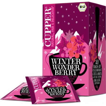 Winter Wonder Berry - Xmas Limited Edition - Téli bogyós szuper gyümölcsös bio tea, filter, 20db