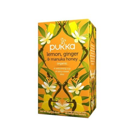 Pukka Citrom, Gyömbér Tea Manuka Mézzel - filter, 20 db, Pukka Herbs, 40 g