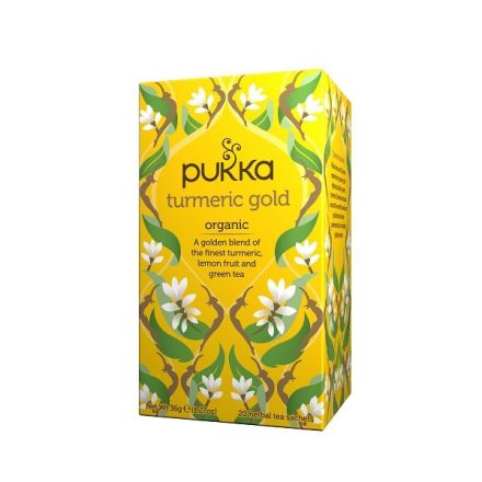 Pukka Zöld Tea Aranyló Kurkumával - filter, 20 db, Pukka Herbs, 36 g
