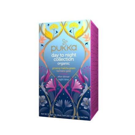 Pukka Reggeltől Estig Teaválogatás 5 Ízzel - filter, 20 db, Pukka Herbs, 32 g