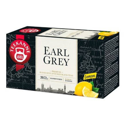 Teekanne Earl Grey Fekete Tea Citrommal C-vitaminnal - filter, 20 db , 33 g