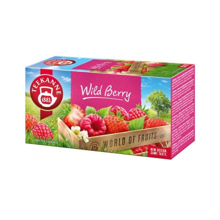 Teekanne Wild Berry eper és málna ízű gyümölcstea - filter, 20 db, 40 g 
