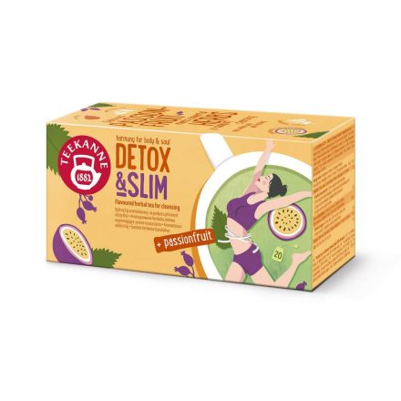 Teekanne Detox&Slim Passionfruit tisztító tea - filter, 20 db, 40 g    