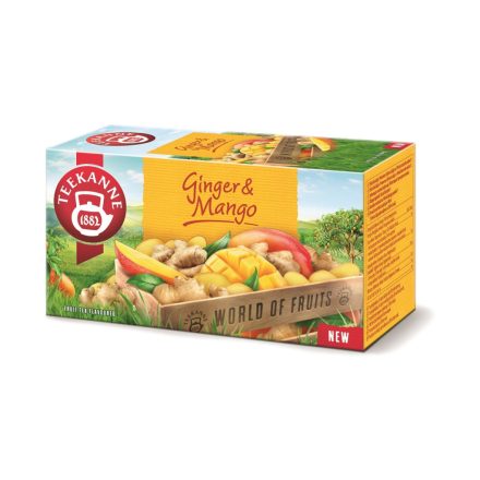 Teekanne Mangó ízesítésű gyümölcstea keveték gyömbérrel - filter, 20 db, 35 g