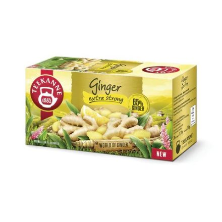 Teekanne Ginger Extra Stong citrom gyömbértea - filter, 12 db, 35 g