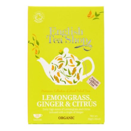 English Tea Shop Citromfű Gyömbér & Citrus Bio Tea - filter, 20 db , 30 g