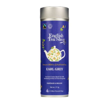 English Tea Shop Earl Grey Fekete Bio Tea - piramis, 15 db , 38 g