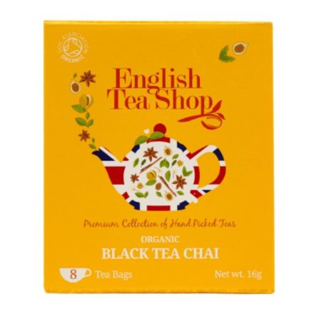 English Tea Shop Fekete Chai Bio Tea - filter, 8 db , 16 g