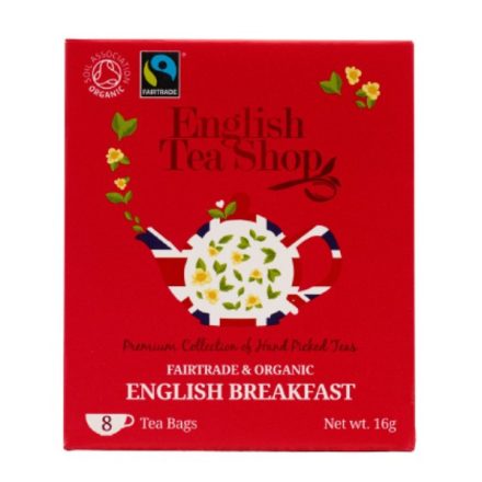 English Tea Shop English Breakfast Fekete Bio Tea - filter, 8 db , 16 g