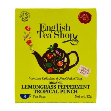 English Tea Shop Citromfű Trópusi Gyümölcsös Bio Tea - filter, 8 db , 12 g