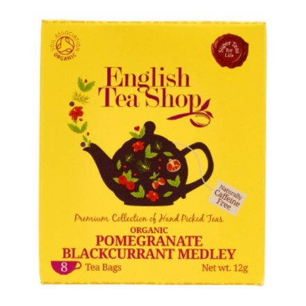 English Tea Shop Gránátalma & Feketeribizli Bio Tea - filter, 8 db , 12 g