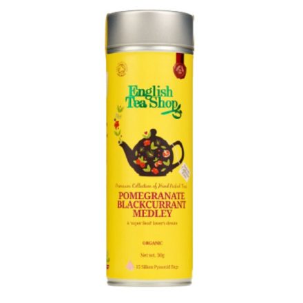 English Tea Shop Gránátalmás & Feketeribizlis Bio Tea - piramis, 15 db , 30 g