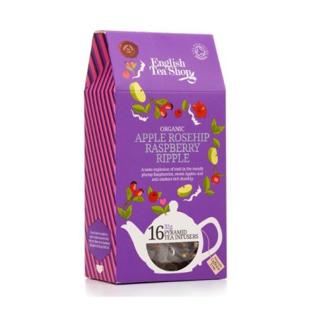 English Tea Shop Almás & Málnás Csipkebogyó Bio Tea - piramis, 16 db , 32 g