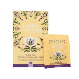  English Tea Shop Kókuszos & Maracujás Fehér Bio Tea - filter, 20 db , 40 g