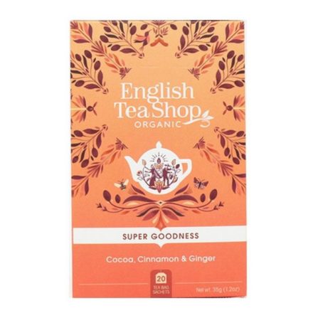 English Tea Shop Kakaós Fahéjas Gyömbéres Gyógytea - filter, 20 db, 35 g