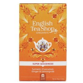   English Tea Shop Gyömbéres Citromfüves Gyógytea Kurkumával - filter, 20 db, 35 g