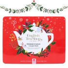 English Tea Shop Karácsonyi Piros Fémdobozos Prémium Bio Teaválogatás - filter, 36 db