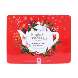   English Tea Shop Karácsonyi Piros Fémdobozos Prémium Bio Teaválogatás - filter, 36 db