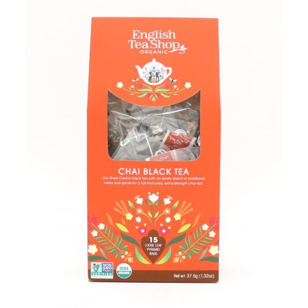 English Tea Shop Fekete Chai tea -bio, 15 db