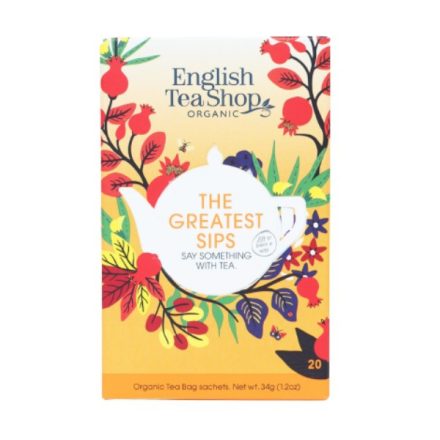 English Tea Shop Greatest Sips Legnemesebb kortyok Teaválogatás - filter, 20 db, 34 g