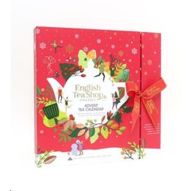  English Tea Shop Adventi kalendárium bio teaválogatás –ünnepi piros masnis , 25db