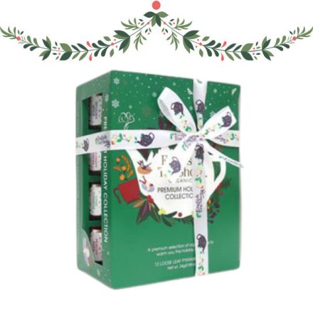 English Tea Shop Karácsonyi Zöld Hóemberes Teaválogatás - selyempiramis, 12 db , 24 g