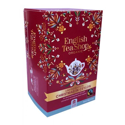 English Tea Shop Xmas Ceylon Limited Edition fekete tea, 20 db