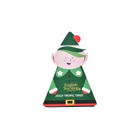   English Tea Shop Bio Teafilter Elf Manó Csomagolásban – Jolly Elf: Tropic Twist (1 db selyempiramis)