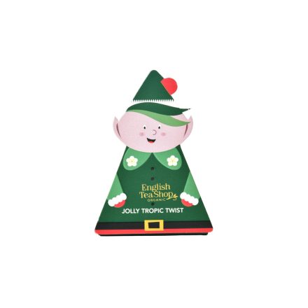 English Tea Shop Bio Teafilter Elf Manó Csomagolásban – Jolly Elf: Tropic Twist (1 db selyempiramis)
