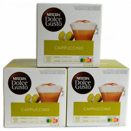 Cappuccino (24 db kávékapszula + 24 db tejkapszula = 24 adag)