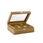 Bredemeijer Bambusz teafilter doboz, 6 rekeszes